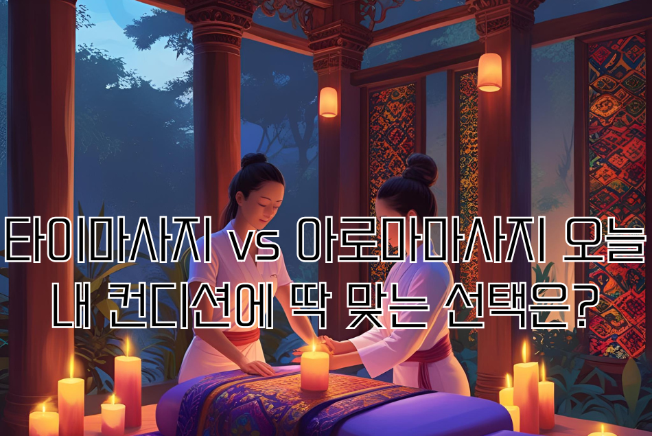 타이마사지 vs 아로마마사지 오늘 내 컨디션에 딱 맞는 선택은?