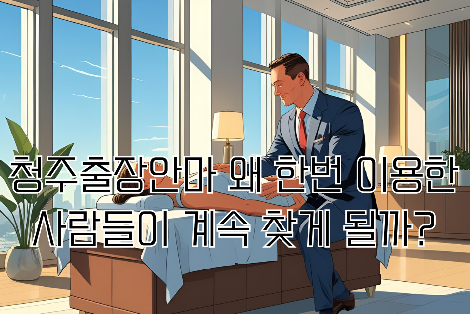청주출장안마 왜 한번 이용한 사람들이 계속 찾게 될까?